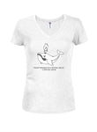 Moby Dick That Whale is a Dick Juniors V Neck T-Shirt