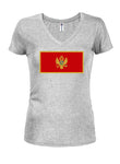 Montenegrin Flag Juniors V Neck T-Shirt