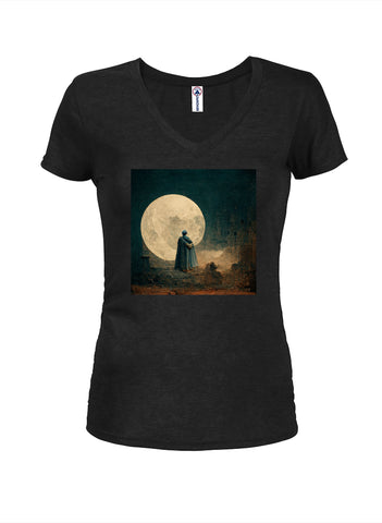 Moonlight Juniors V Neck T-Shirt