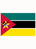 Camiseta de la bandera de Mozambique