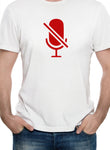 Camiseta con símbolo de icono silencioso