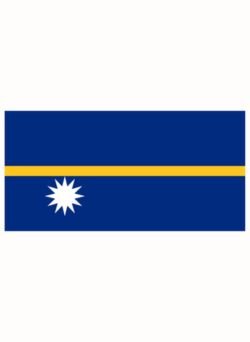 Camiseta de la bandera de Nauru