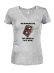 Necronomicon le T-shirt original à col en V pour juniors Face Book