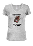 Necronomicon le T-shirt original à col en V pour juniors Face Book