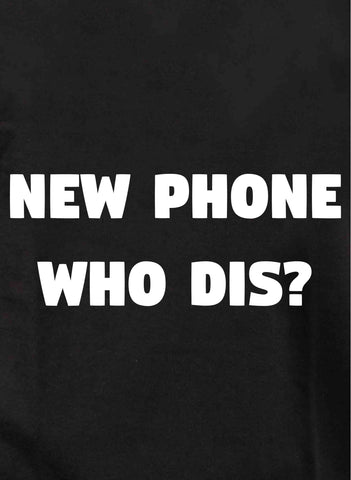 Nuevo teléfono ¿quién es? Camiseta para niños