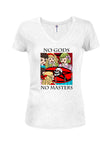 No Gods No Masters - Camiseta con cuello en V para jóvenes