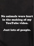 Aucun animal n'a été blessé lors de la réalisation de ma vidéo Youtube T-Shirt