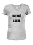 Normal Sucks T-shirt col en V pour juniors