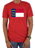 Camiseta de la bandera del estado de Carolina del Norte