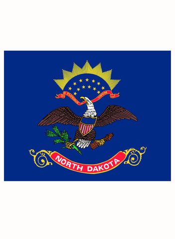 North Dakota State Flag Kids T-Shirt