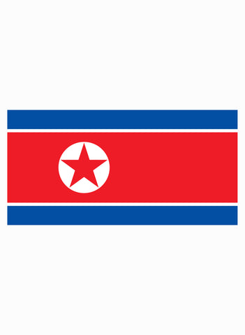 Camiseta de la bandera de Corea del Norte