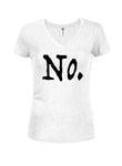 No Juniors T-shirt à col en V