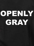 Camiseta abiertamente gris