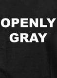 Camiseta abiertamente gris