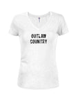 OUTLAW COUNTRY T-shirt col en V pour juniors