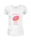 Official Donut Taster Juniors V Neck T-Shirt