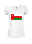 Omani Flag Juniors V Neck T-Shirt