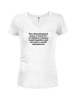 One Thing England Hates Juniors V Neck T-Shirt