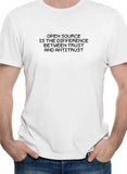 Open Source is The Difference Between Trust and Antitrust T-Shirt