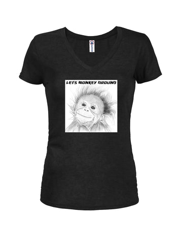 Orangután Juniors Camiseta con cuello en V