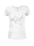 Origami Crane T-shirt col en V pour juniors