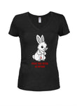 PEACE WAS NEVER AN OPTION Juniors V Neck T-Shirt