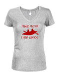 Paddle Faster I Hear Banjos Juniors T-shirt col en V