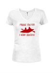 Paddle Faster I Hear Banjos Juniors T-shirt col en V