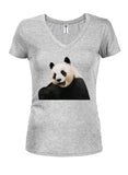 Panda Juniors V Neck T-Shirt