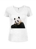 Panda Juniors T-shirt à col en V