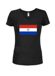 Paraguayan Flag Juniors V Neck T-Shirt