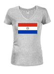 Paraguayan Flag Juniors V Neck T-Shirt