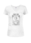 Party Time! Juniors V Neck T-Shirt