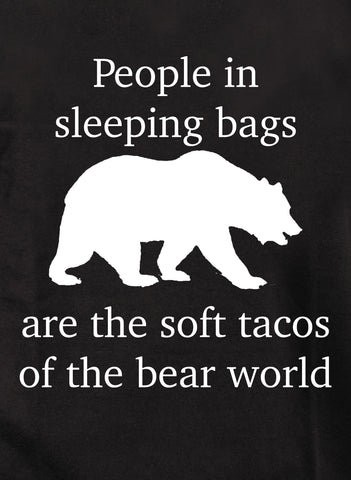 People in Sleeping Bags Kids T-Shirt