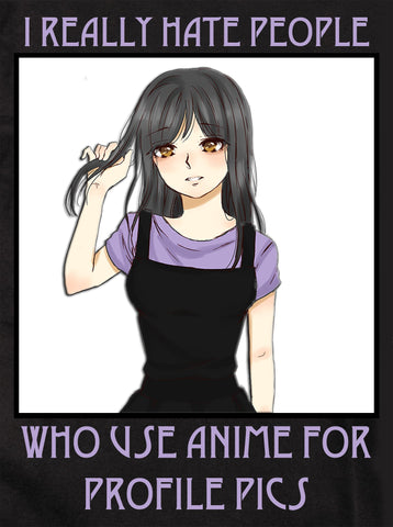 Personas que usan anime para fotos de perfil Camiseta para niños