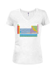 Periodic Table Juniors V Neck T-Shirt