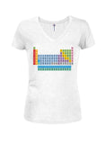 Periodic Table Juniors V Neck T-Shirt