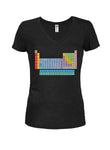 Periodic Table Juniors V Neck T-Shirt