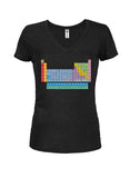 Periodic Table Juniors V Neck T-Shirt