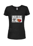 Pi and Pie T-shirt à col en V pour juniors