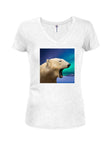 Polar Bear Night - Camiseta con cuello en V para jóvenes