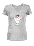 Poultry-geist T-shirt à col en V pour juniors