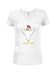 Poultry-geist T-shirt à col en V pour juniors