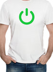 Camiseta con símbolo de encendido
