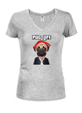 Pug Life Classic Juniors V Neck T-Shirt