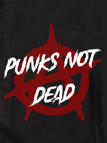 Punks no muertos anarquía Camiseta para niños