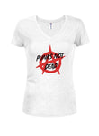 Punks Not Dead Anarchy Juniors V Neck T-Shirt