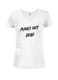 Punks Not Dead Juniors V Neck T-Shirt
