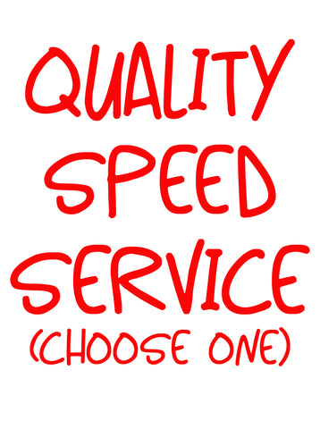 Quality Speed Service Choose One Apron