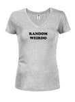 RANDOM WEIRDO Juniors V Neck T-Shirt